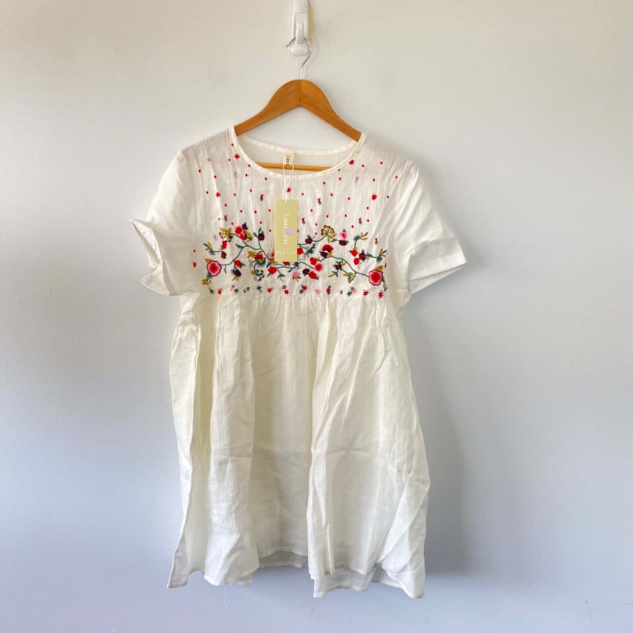 sachin and babi light blue dress ZARA WOMAN OYSTER White Embroidered Floral Maxi Dress Bnwt Size L 79.99