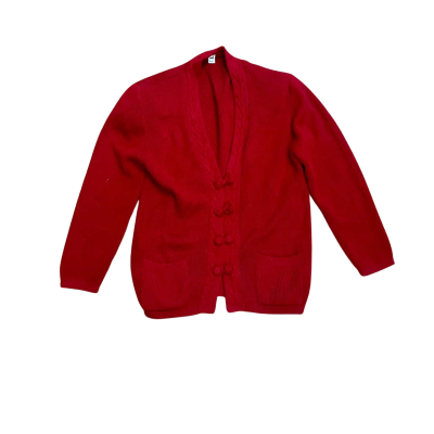 Alpaca  Size L / XL Cardigan Red 
