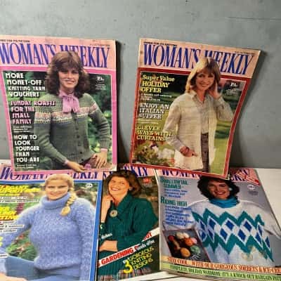 5x Woman's Weekly Magazines Assorted Years
