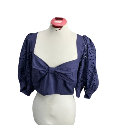 Saint armont  Womens  Size 12 Cropped Top Navy Blue 