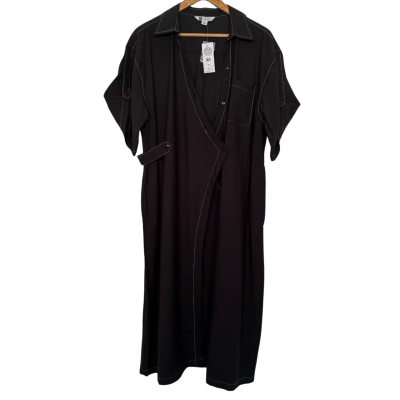 Rockmans AU16 Shirt Dress Black  