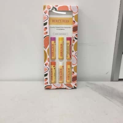 Burt Bees Freshly Picked Fruit Favourites 6 Lip Balms NEW