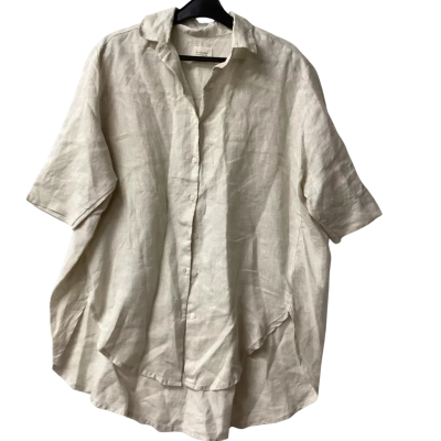 Nude Lucy Size XS Linen Short Sleeve Shirt I