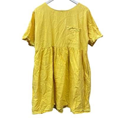 Gorman Mustard Yellow Linen-Blend Dress Size M