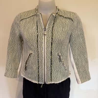 Marcs.  Short Green Open Neck Blazer.  Size 10 
