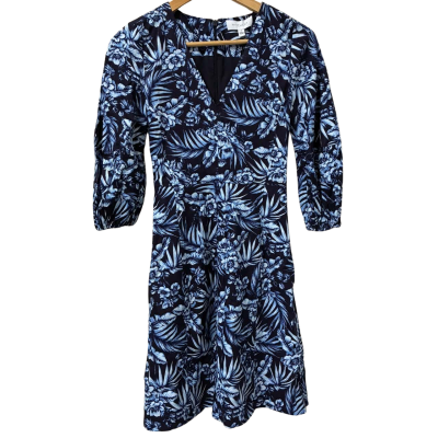 Witchery Womens Dress Size 4 Blue / Floral 