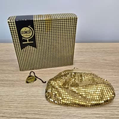 Glomesh Gold Snapclose Mesh Coin Purse 