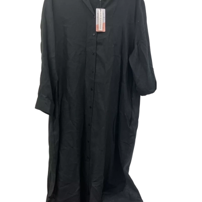  Womens The Label Size 18 Maxi Dress Black  Linen 
