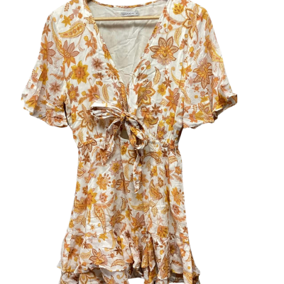 Ghanda  summer dress Size M Floral / Mustard / Orange / White / Yellow 