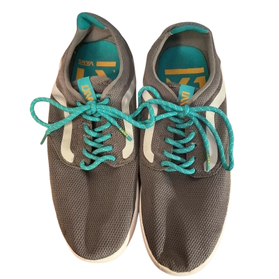 Vans Mens  Size 10 Sneakers Grey / Teal 