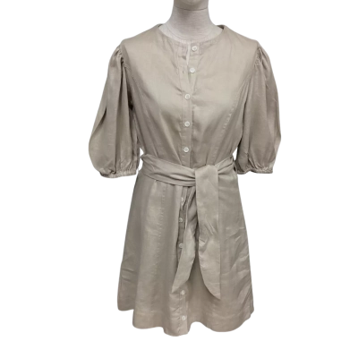 Aqua Blu Australia  Size S Puff SleeveMini Dress Natural 