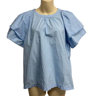 Seed Womens  Size 12 Blue Blouse 