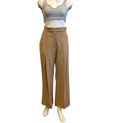Clea Women's Size S Wide Legged Pant Light Brown 