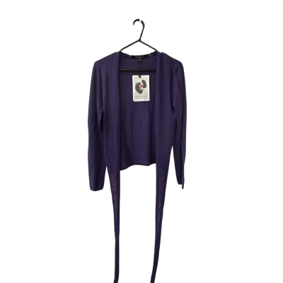 Bleu Blanc Rouge Violet Cropped Cardigan   Size M