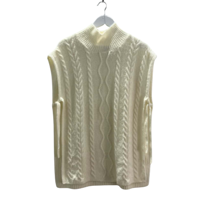Steve Madden Women's One Size Off White Knitted Tie Top/Vest