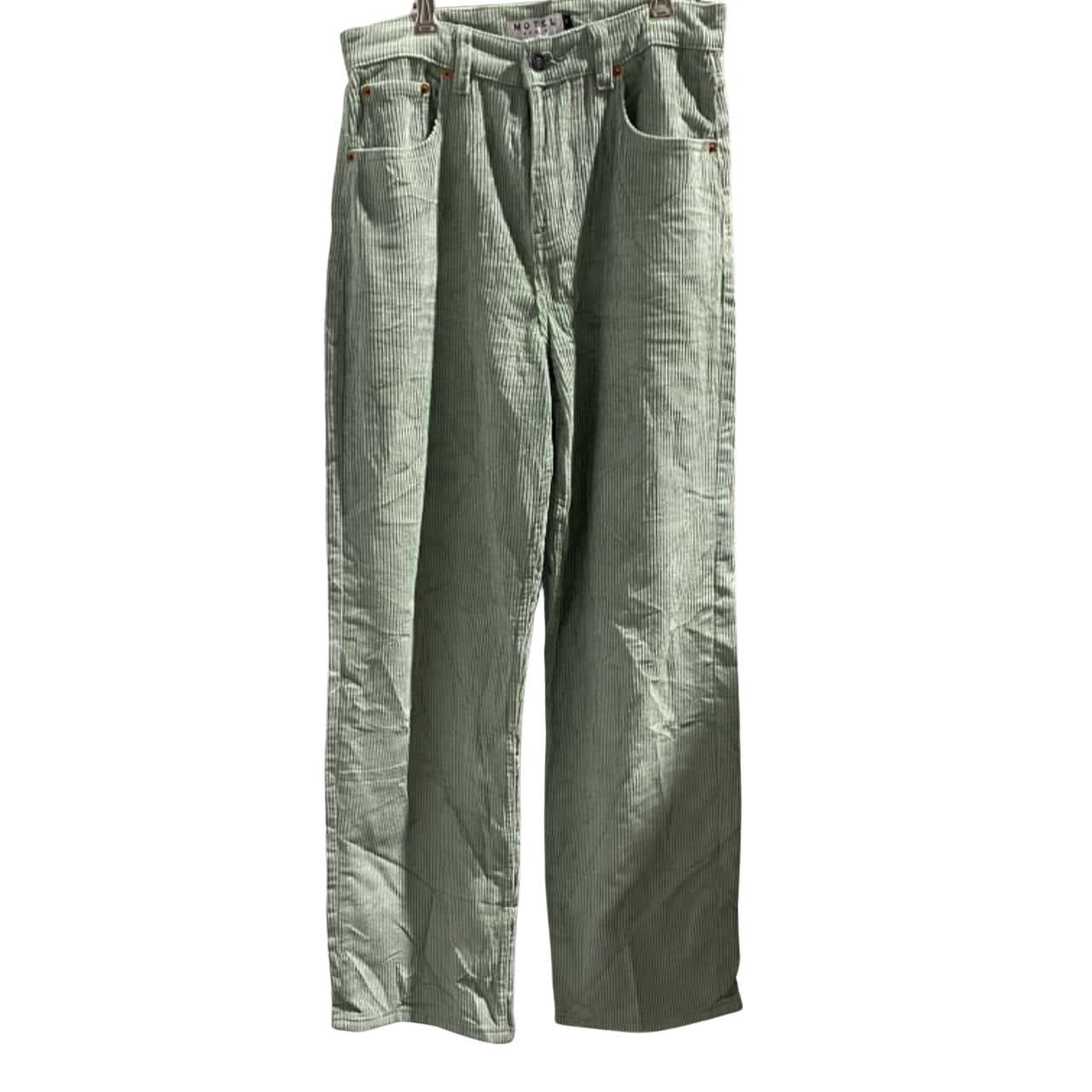 Motel Mens Size M Straight Jeans Green Corduroy 1664502(s)