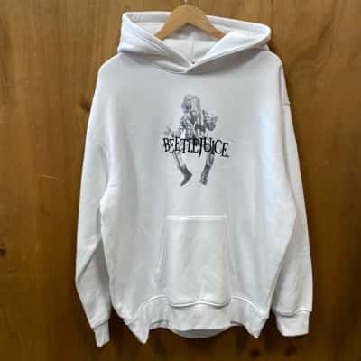 White Beetlejuice Hoodie Size XL