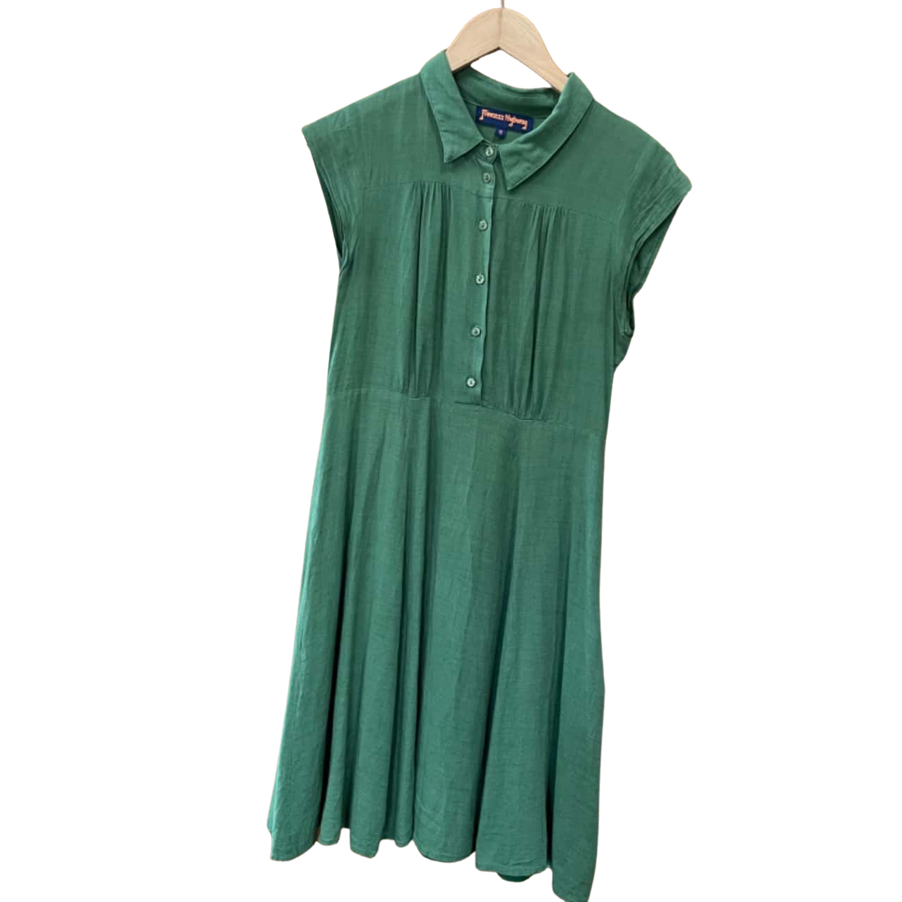 Princess Highway Cap Sleeve Collared Emerald Green Dress Size 10(s)