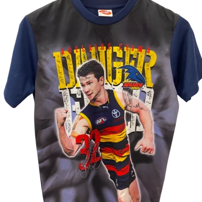 AFL Kids  Size L T-Shirt Blue crows Dangerfield 