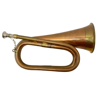 Vintage Brass Bugle Horn