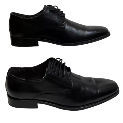 Yd. Mens  Size 9 Leather Dress shoes Black  