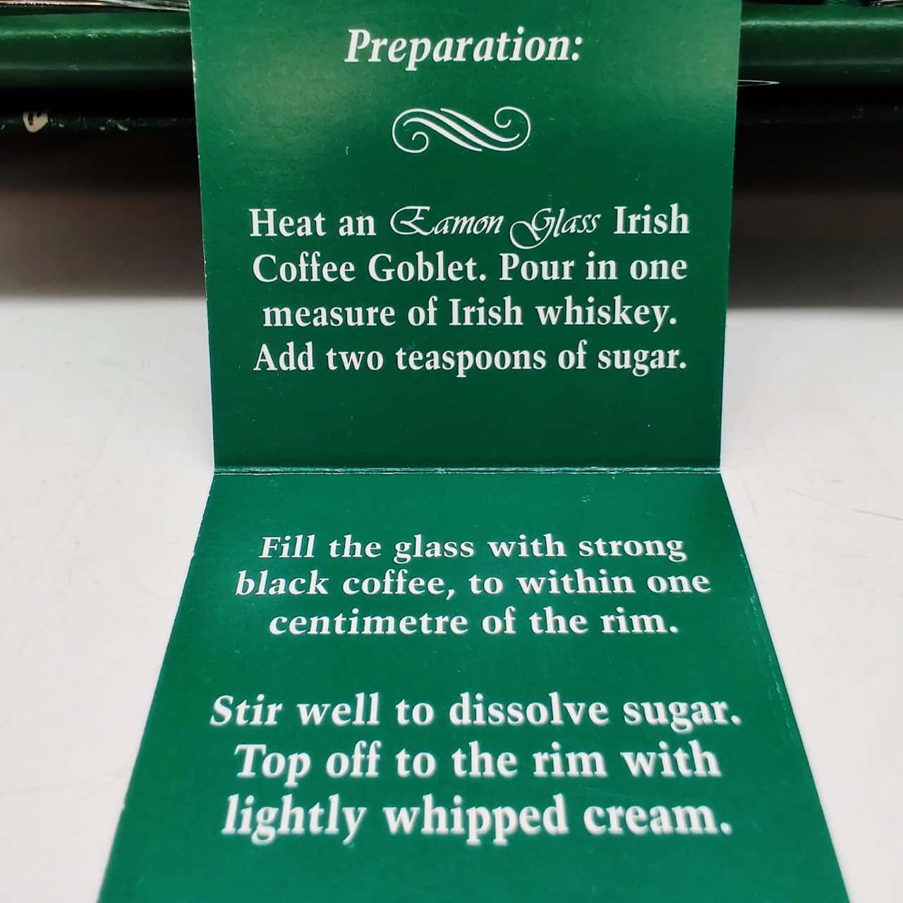 Eamon Glass Hand Crafted Irish Coffee Glasses Set Of 6 In Presentation Box. Made In Ireland(s)