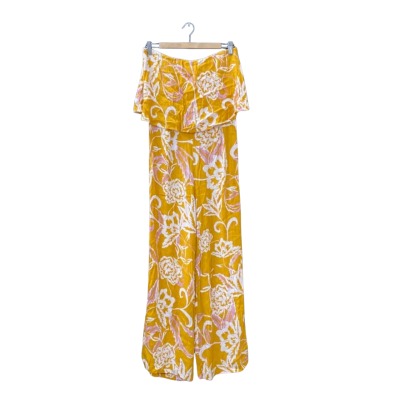 Mister Zimi Size 12 Jumpsuit Floral / Multicoloured / Mustard / Pattern 