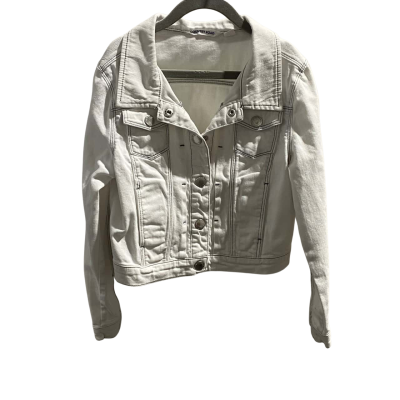 Country Road Kids.   Size 6 / 7 yrs. Denim Jacket. Washed white with blue grey stitching. 