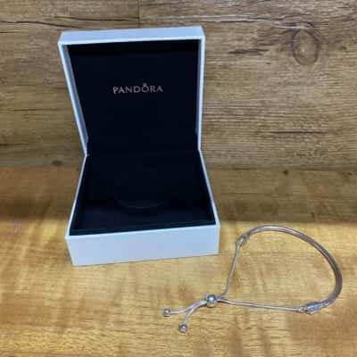Pandora Moment Snake Chain Slider Bracelet 