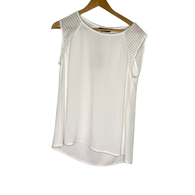 Decjuba Womens  Size L Singlet Top White 