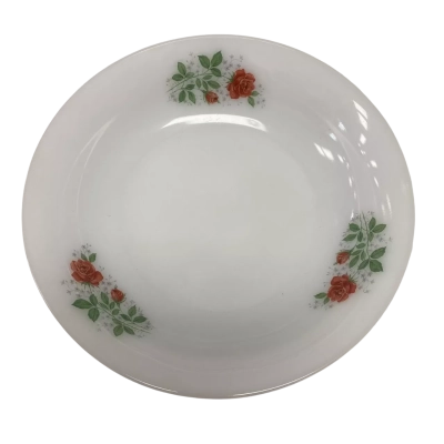 Arco pal White Milk Glass Serving Bowl