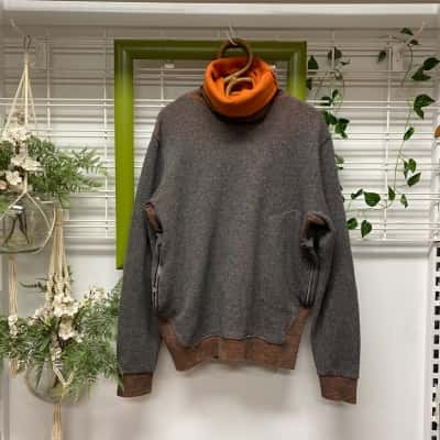 Maharishi Hardy Blechman Duo Faced Knit Size M Wool and Cotton Blend