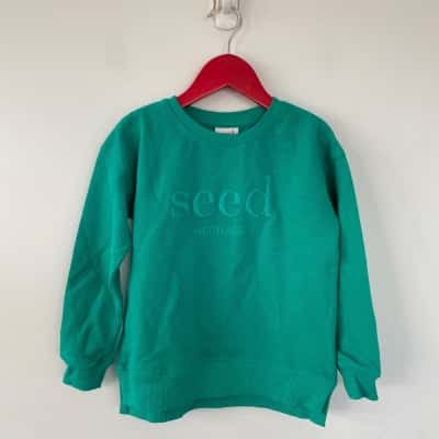 Seed Heritage Kids Green Jumper Size 5