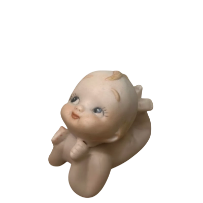 Small Vintage Bisque Ceramic Kewpie Doll 