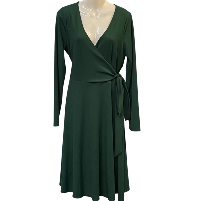Witchery Womens  Size L Long Sleeve Dress / Midi Dress Green 