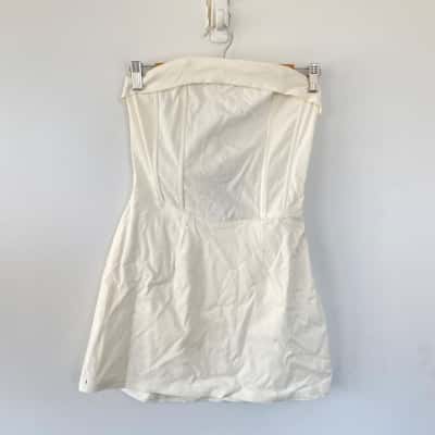 Ava & Ever White Mauve Strapless Mini Dress  Size 12 