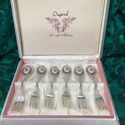 H-Craft Silver Plated Cake Forks. (6)