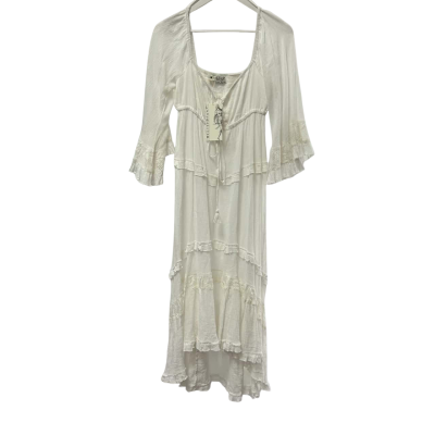 Peace Angel Womens Size M Maxi Dress Off White 