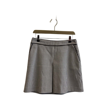 Oasis Womens  Size 12 Mini Skirt Black White Pattern