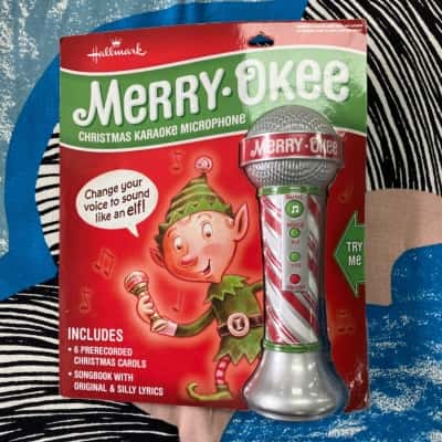 Hallmark Merry-Okee Christmas Karaoke Microphone 