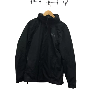 Helly Hansen Mens  Size L Front Zipper Jacket Black  