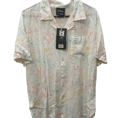 Men’s Pokemon  Size L Printed Shirt Pattern / White 