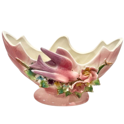Vintage Ceramic Bird Vase 