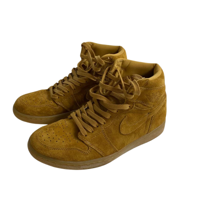 Nike Mens  Size 8 2017 Air Jordan 1 Retro High OG Sneakers Wheat 