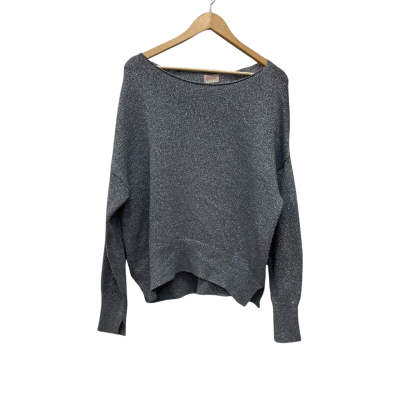 Gorman Womens  Size 14 Long Sleeve Top /Jumper Grey / Silver 
