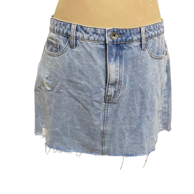 Silent Theory Womens  Size 16 Denim Skirt Blue 