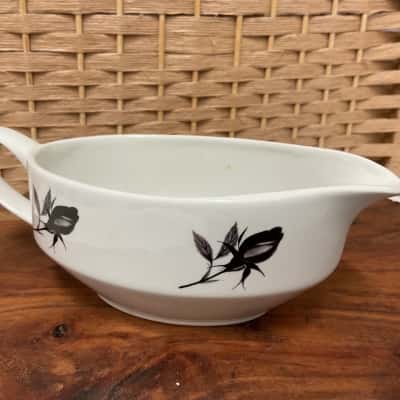 Vintage British Anchor "Hostess" gravy/sauce boat in the "Romance” Staffordshire England Tablewarev