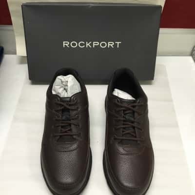 Rockport Size US 9.5 World Tour Classic Oxford Brown Leather Shoes - Brand New In Box