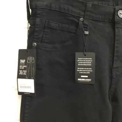  Mens DR DENIM Jeans Size 36 Black  