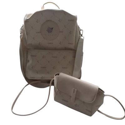 Tom & Jerry Girls Backpack & Shoulder Bag Cream / Gold 